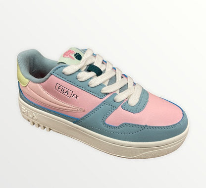 Fila scarpa sneakers da ragazza FXVentuno Low 1011351.52P pesca rosa-celeste