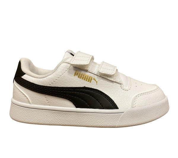 Puma Shuffle V PS Lifestyle Sneakers Bambino Bianco Nero - 375689 02