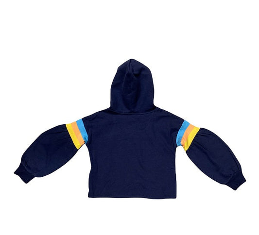 Levi's Felpa con cappuccio e Logo fantasia da bambina 4ED500-B4M blu