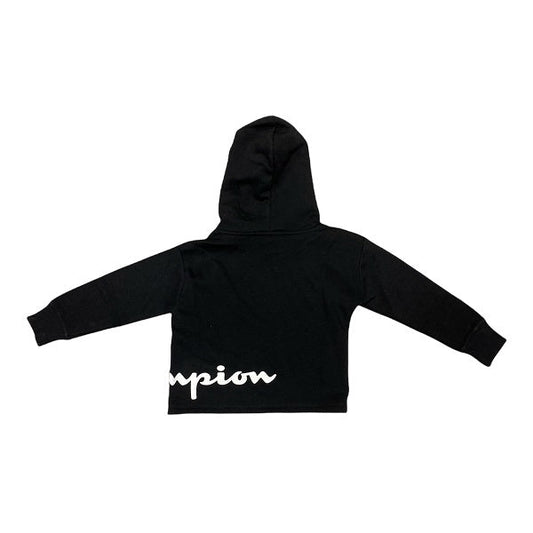 Champion Felpa con Cappuccio con stampa laterale 404195 nero