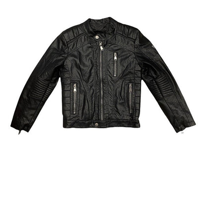 YES ZEE Giubbotto Ecopelle da bambino J826GKJJ 0801 nero