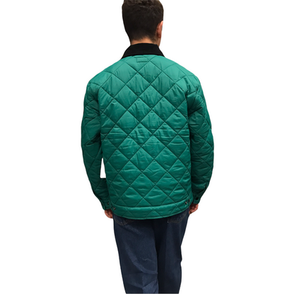 Obey Men's Quilted Jacket Collectors 121800479 Green