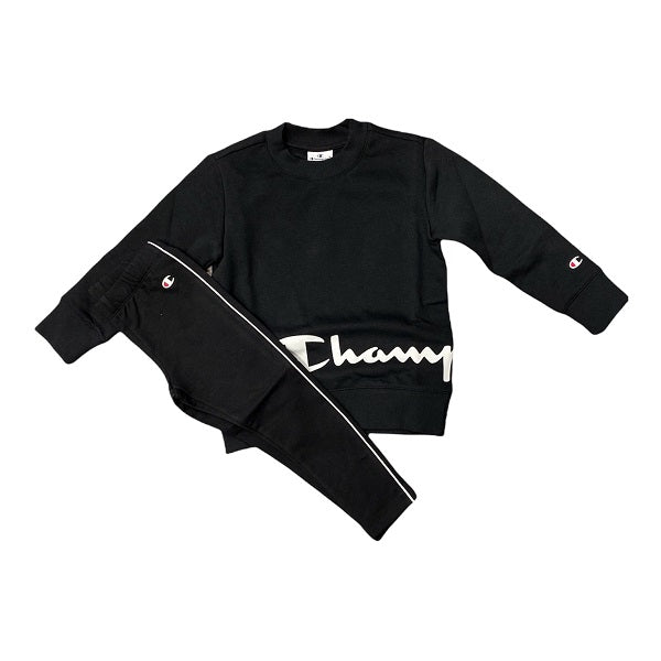 Champion Tuta sportiva da ragazza Girl 404281 CHA KK001 NBK nero