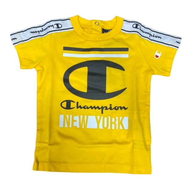 Champion Completino da bambino maglietta e pantaloncino 305997 YS011 LCD giallo-nero