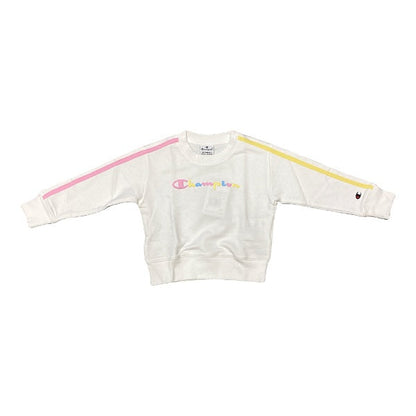 Champion felpa girocollo junior 404345 WW001 WHT white