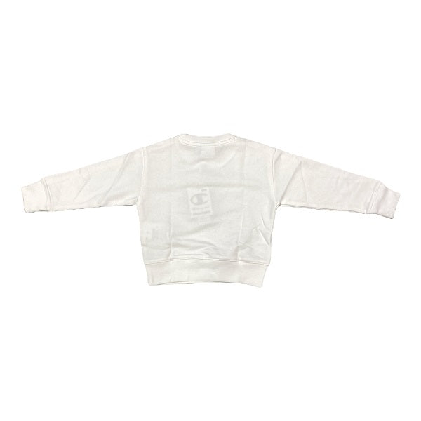 Champion felpa girocollo junior 404345 WW001 WHT white