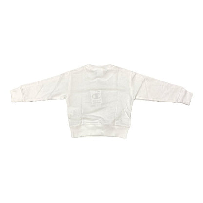 Champion felpa girocollo junior 404345 WW001 WHT white