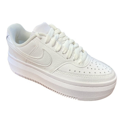 Nike Court Vision Alta DM0113-100 Bianco | Sneaker Zeppa Donna Pelle Premium