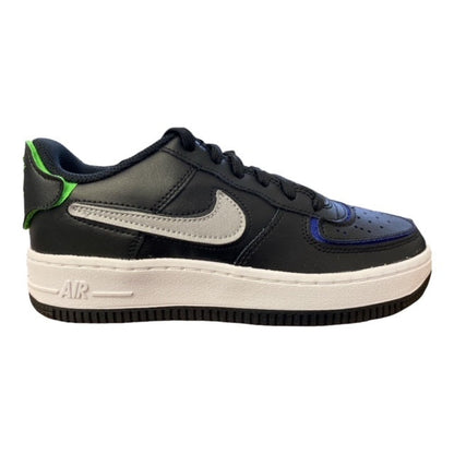 Nike Air Force 1 AF1/1 GS Lifestyle Sneakers Junior Nero Argento Metallico Lapis - DH7341-001