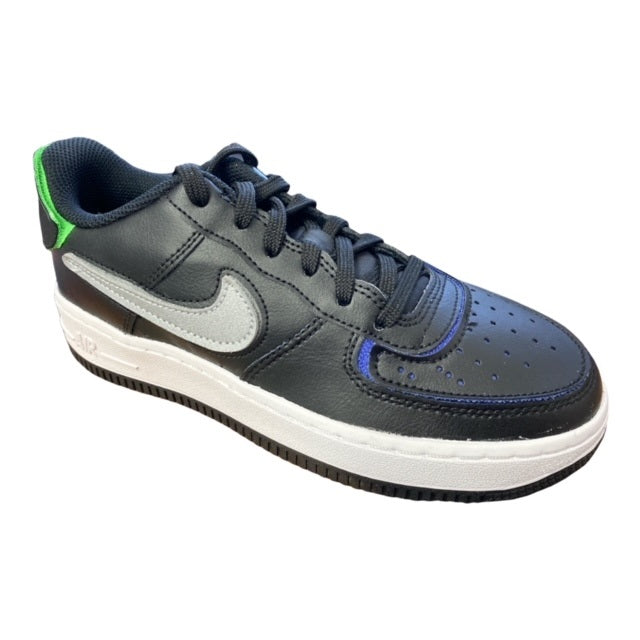 Nike Air Force 1 AF1/1 GS Lifestyle Sneakers Junior Nero Argento Metallico Lapis - DH7341-001