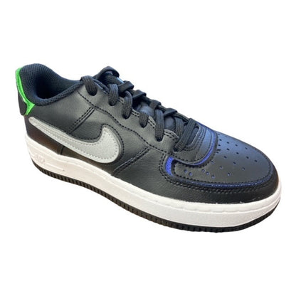 Nike Air Force 1 AF1/1 GS Lifestyle Sneakers Junior Nero Argento Metallico Lapis - DH7341-001