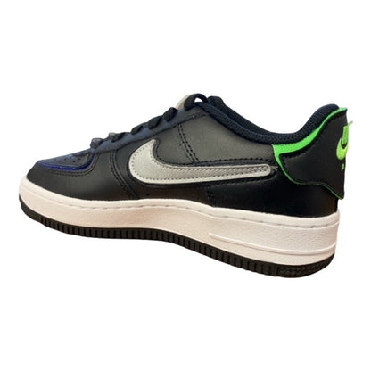 Nike Air Force 1 AF1/1 GS Lifestyle Sneakers Junior Nero Argento Metallico Lapis - DH7341-001