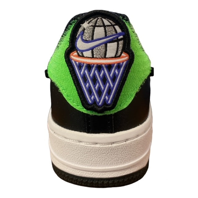 Nike Air Force 1 AF1/1 GS Lifestyle Sneakers Junior Nero Argento Metallico Lapis - DH7341-001