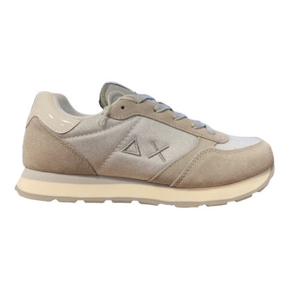 Sun68 scarpa sneakers da ragazza Ally Glitter Mesh Z32403 01 bianco