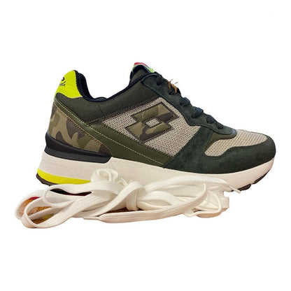 Lotto Leggenda Tokyo Ginza Camo 217863 97J - Sneakers Uomo Verde Grigio