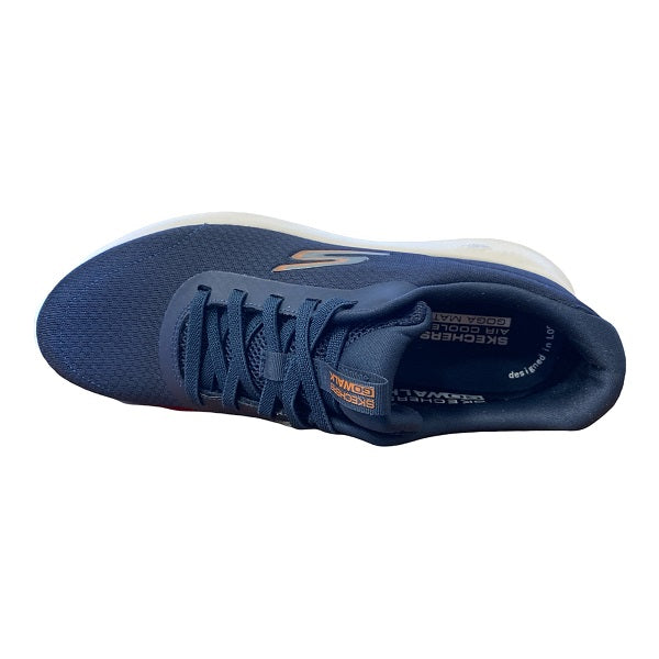 Skechers Go Walk Max Midshore Scarpe Walking Uomo Blu Navy Arancio - 216281-NVOR
