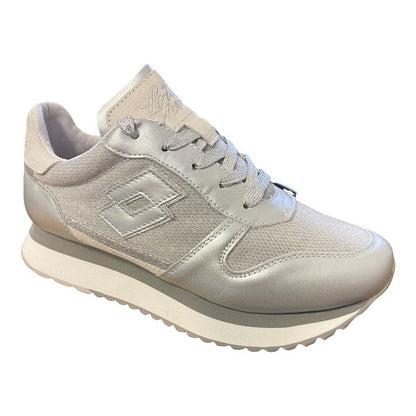 Lotto Leggenda scarpa sneakers da donna Wedgge Metal 217875 97V argento