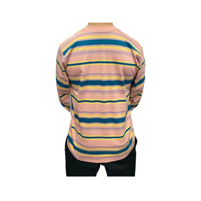 Obey T-shirt manica lunga Higland  131030115 pink multi