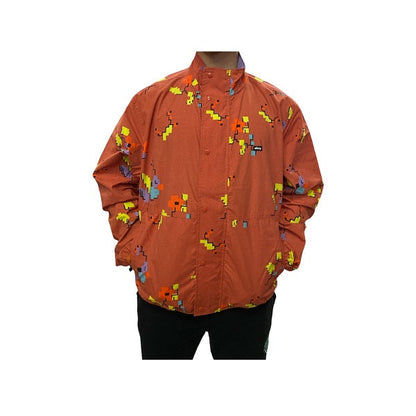 Obey giacca reversibile da uomo Digital 121800495 arancio ginger-lilla