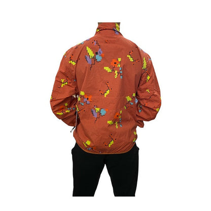 Obey giacca reversibile da uomo Digital 121800495 arancio ginger-lilla