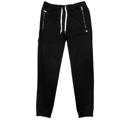 Champion Pantalone garzato con zip alle tasche e polsino al fondo gamba 217425 KK001 NBK black