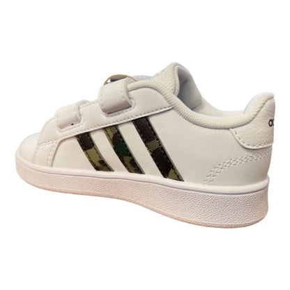 Adidas sneakers da bambino Grand Court CF I GZ1086 white-camo