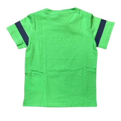 Champion completino da bambino T-shirt+Short 305986 GS024 BGE verde -blu