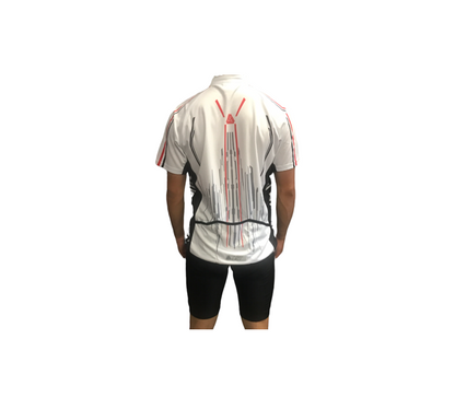 Astrolabio Maglietta da ciclista Full Zip K19E/TS08/4F bianco