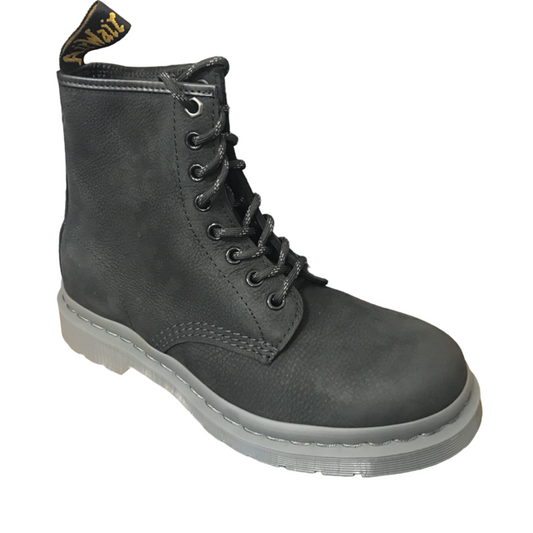 Dr. Martens anfibio unisex in pelle morbida 1460 Milled Nubuck WP 27671001 nero