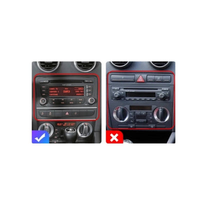 Autoradio per Audi A3 8P 7" (2003-2013) Bluetooth, Radio, USB, CarPlay + Android Auto