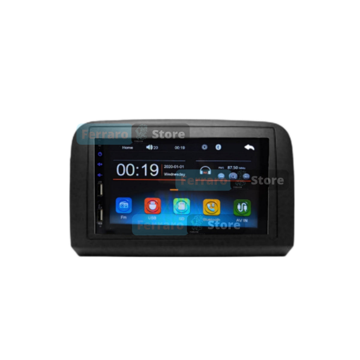 Autoradio per Fiat Idea, Lancia Musa 7" (Dal 2003>) Bluetooth, Radio, USB, CarPlay + Android Auto