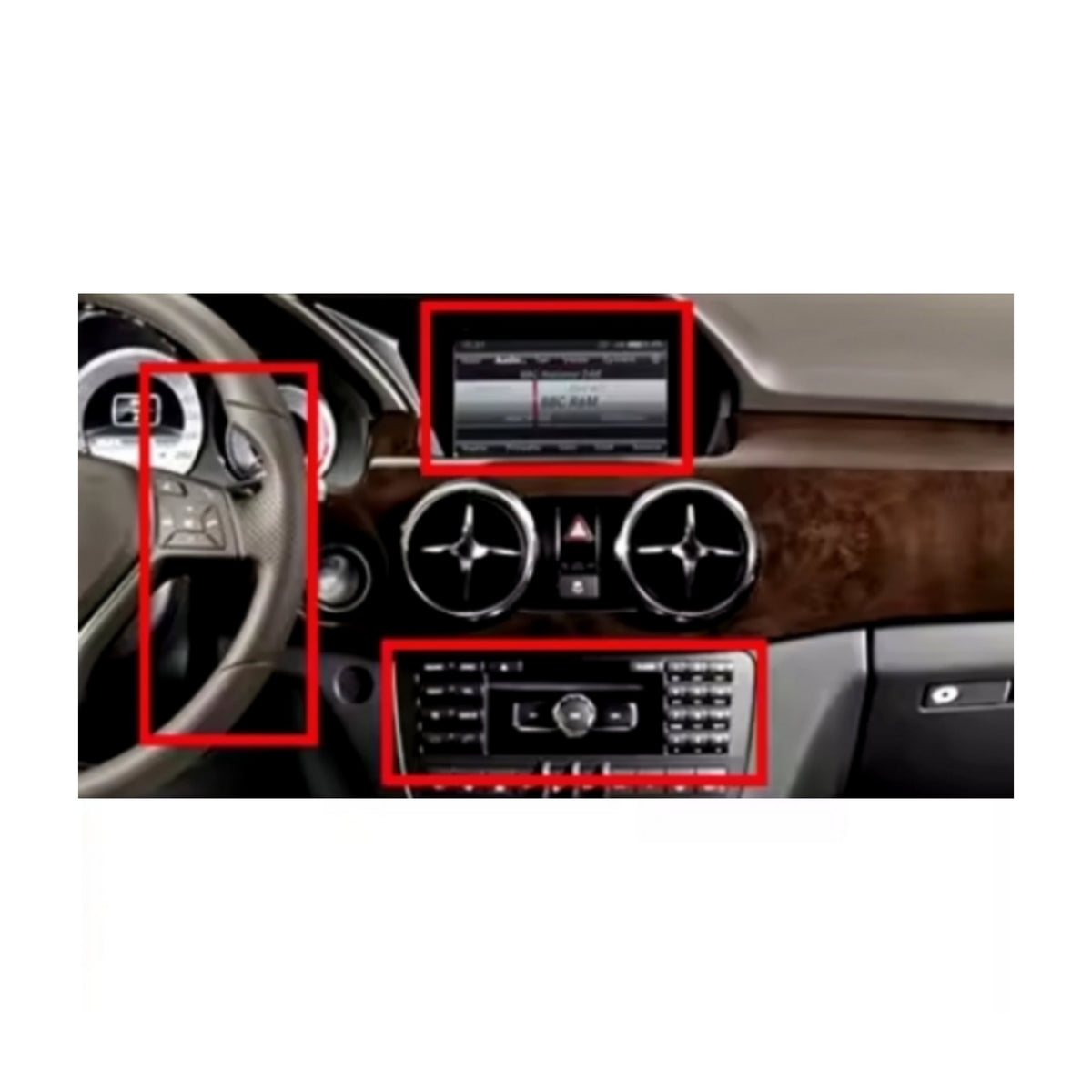 Autoradio per Mercedes GLK, X204, NTG 4.5, 9" (2008-2015) Android, Bluetooth, CarPlay, Android Auto, 2GB/4GB/6GB/8GB Ram