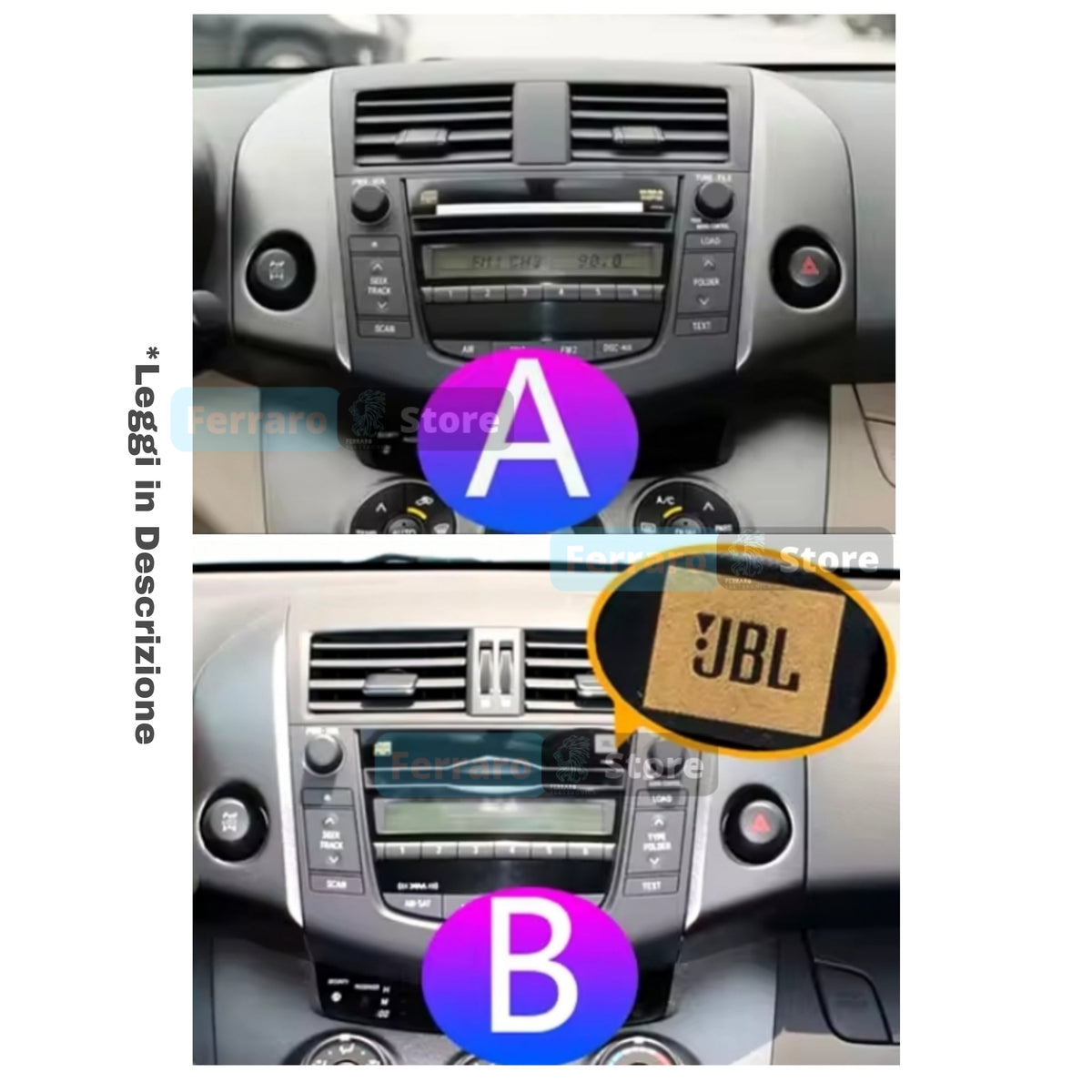 (PRENOTA) Autoradio per Toyota RAV4 7" (2006-2012) Android, Bluetooth, CarPlay, Android Auto, 4GB/8GB Ram
