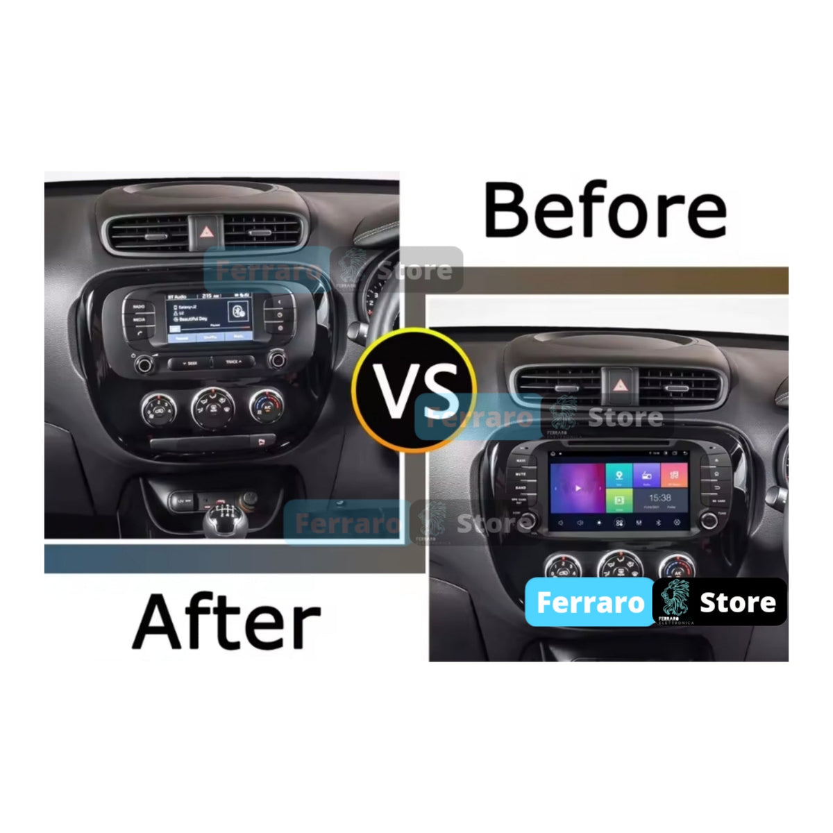 (PRENOTA) Autoradio per Kia Soul 2 PS 8" (2014-2020) Android, Bluetooth, CarPlay, Android Auto, 4GB/8GB Ram