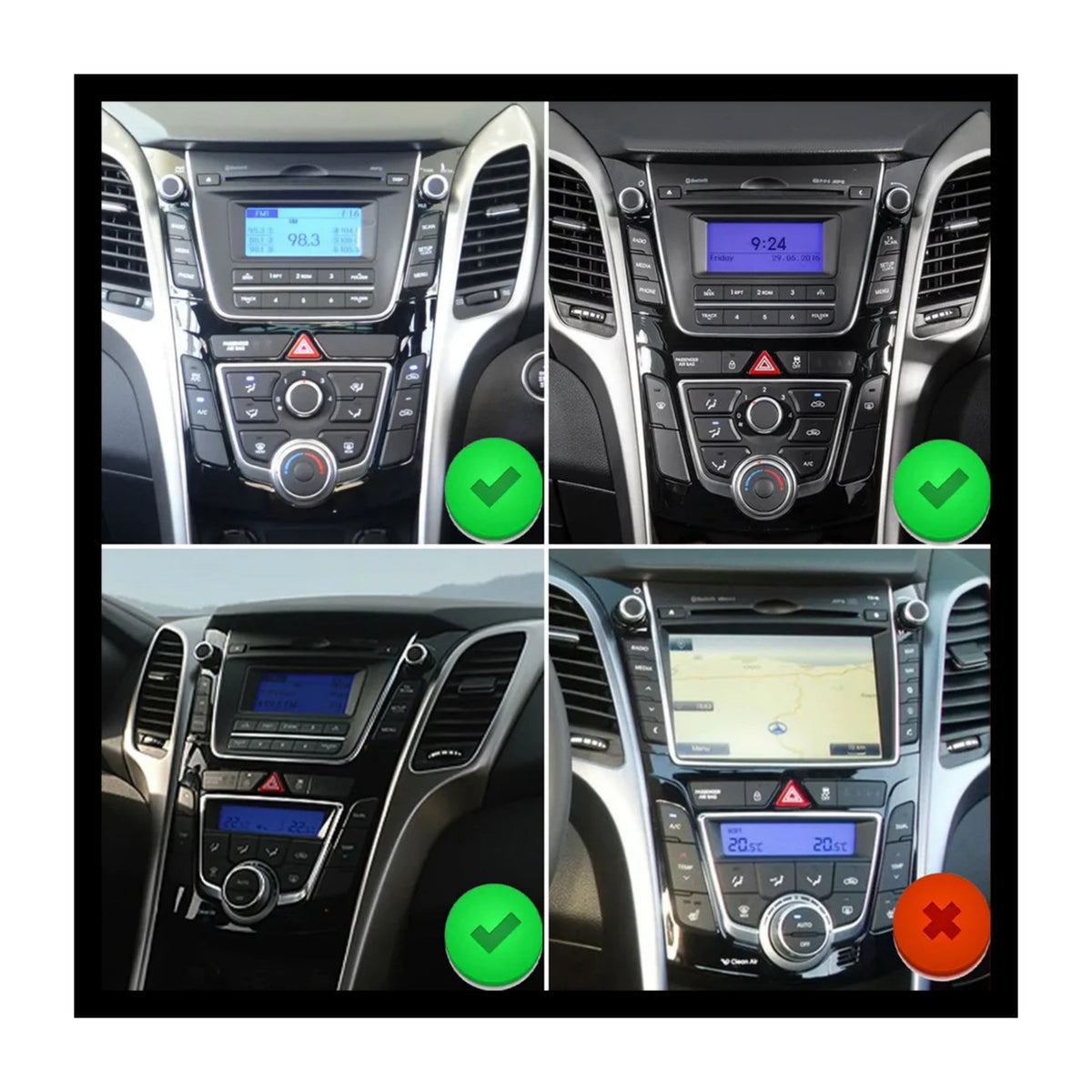 (PRENOTA) Autoradio per Hyundai i30 7" (2012-2017) Android, Bluetooth, CarPlay, Android Auto, 4GB/8GB RAM