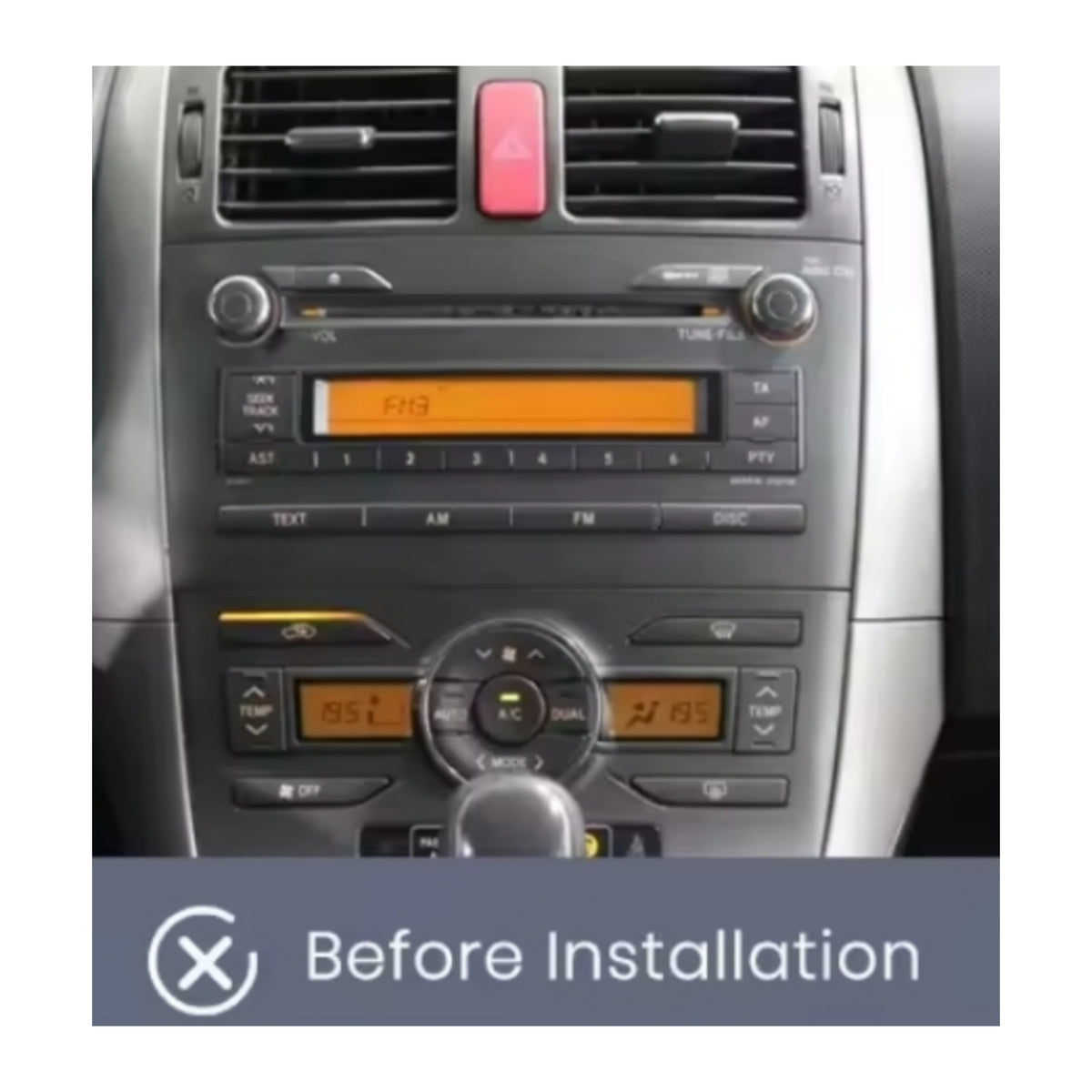 Autoradio per Toyota Auris E150 9" (2006-2012) Android, Bluetooth, CarPlay, Android Auto, 2GB/4GB/6GB/8GB Ram