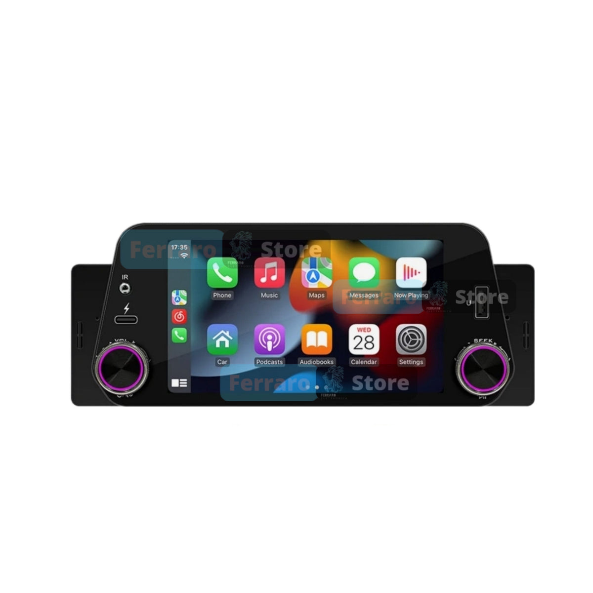 Autoradio per Peugeot 206/206cc/206sw 5" (2001-2008) Bluetooth, Radio, USB, Navigatore, CarPlay e Android Auto Cablato