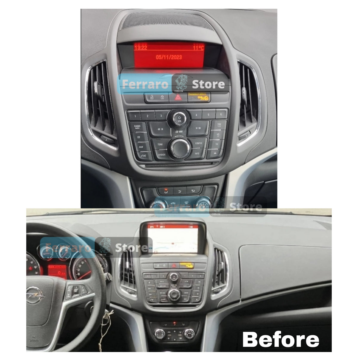 Autoradio per Opel Zafira C 12.3" (2011-2019) Android, Bluetooth, CarPlay, Android Auto, 4/64GB Ram