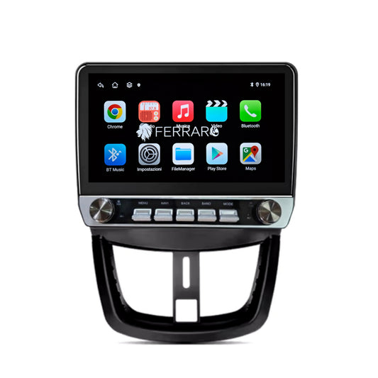 Car stereo for Peugeot 207/207cc 10" (2006-2015) Android, Bluetooth, CarPlay, Android Auto, 4/64GB RAM