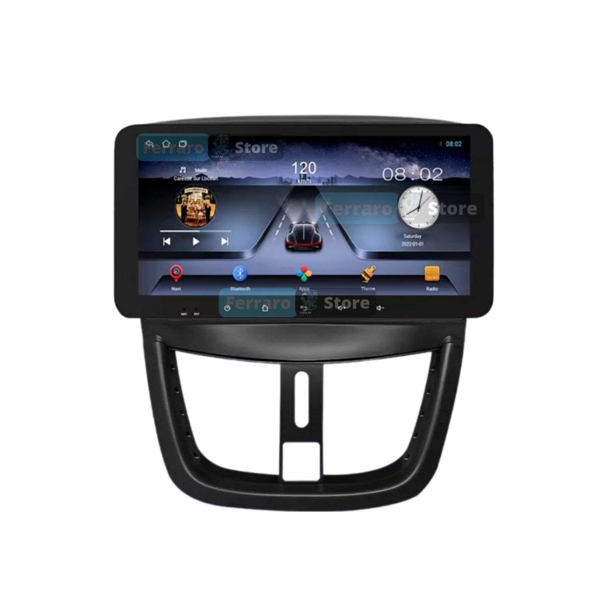Autoradio per Peugeot 207/207cc 10.35" (2006-2015) Android, Bluetooth, CarPlay, Android Auto, 4/64GB Ram