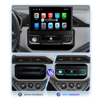 Autoradio Universale a Scomparsa Manuale (Android) 1Din 7" Pollici, Bluetooth, CarPlay, Android Auto, 2GB/4GB Ram