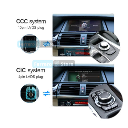 (PRENOTA) Autoradio per BMW X5, X6 12.3" (2006-2013) Android, Bluetooth, CarPlay, Android Auto, 4GB/8GB Ram