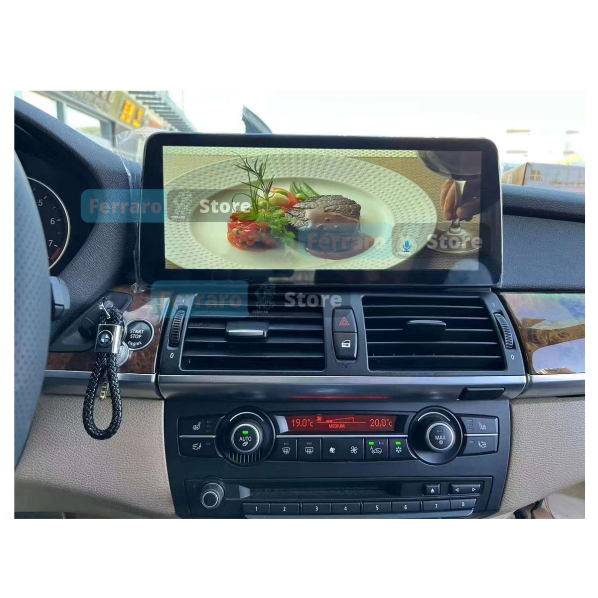 (PRENOTA) Autoradio per BMW X5, X6 12.3" (2006-2013) Android, Bluetooth, CarPlay, Android Auto, 4GB/8GB Ram