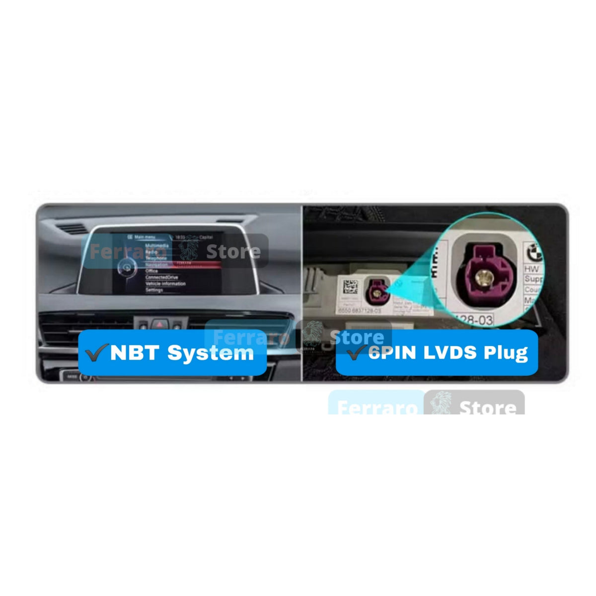 Autoradio per BMW Serie 1 F20, F21, Serie 2 F22 12.3" Android, Bluetooth, CarPlay, Android Auto, 4GB/8GB RAM