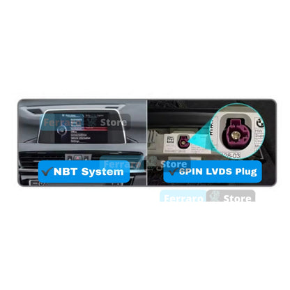 Autoradio per BMW Serie 1 F20, F21, Serie 2 F22 12.3" Android, Bluetooth, CarPlay, Android Auto, 4GB/8GB RAM
