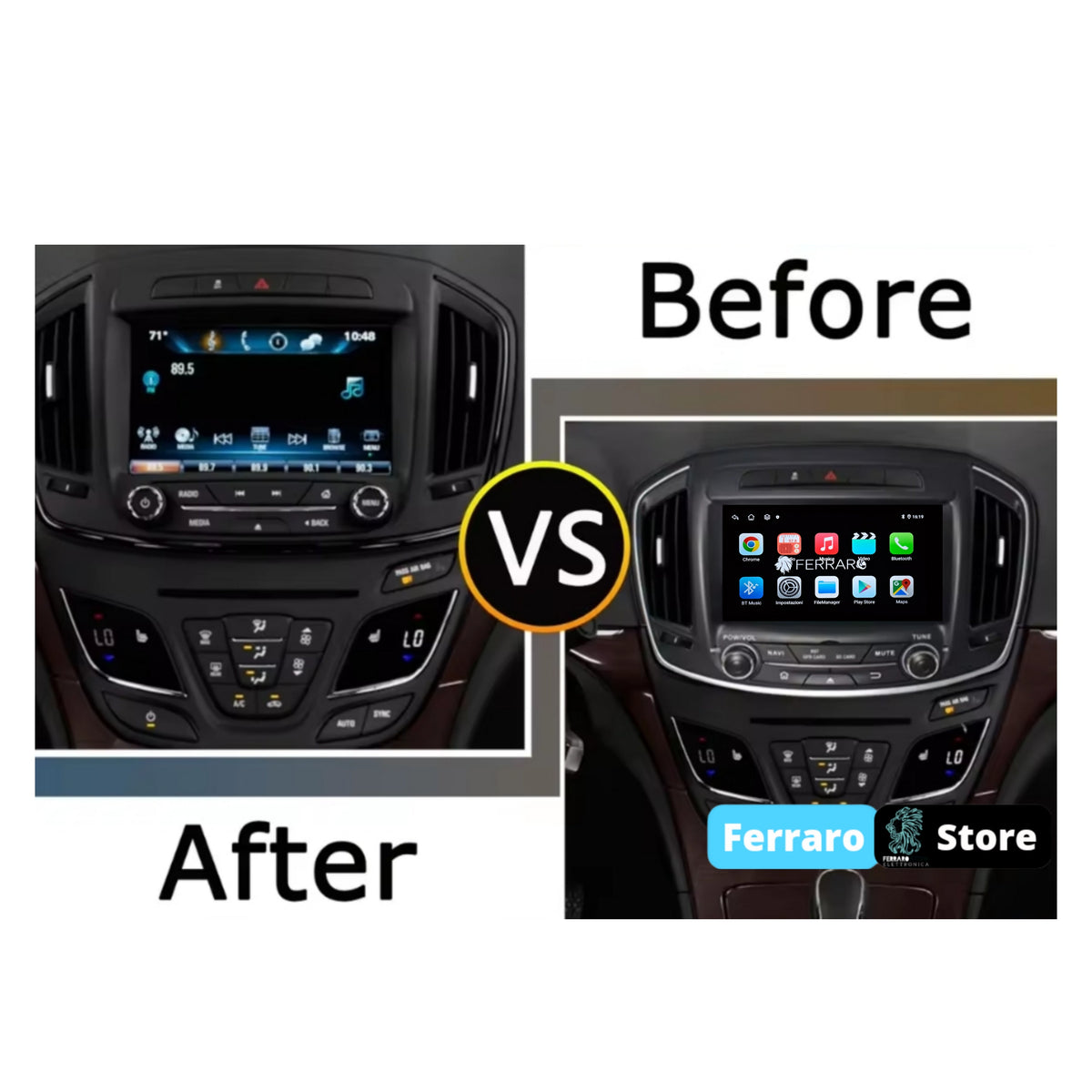 Autoradio per Opel Insignia, Buick Regal 8" (2013-2017) Android, Bluetooth, CarPlay, Android Auto, 4GB/8GB Ram
