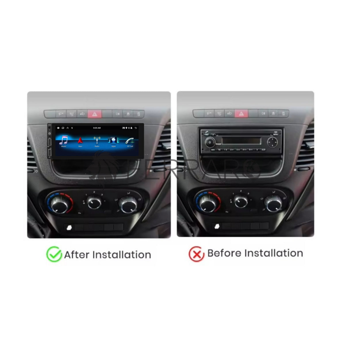 Autoradio per Iveco Daily 6.9" (2013-2021) Android, Bluetooth, CarPlay, Android Auto, 2/32GB Ram