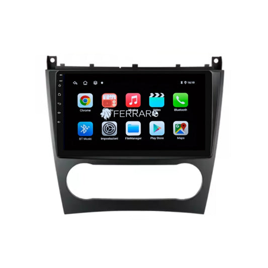 Autoradio per Mercedes Classe C 9" (2004-2007) Android, Bluetooth, CarPlay, Android Auto, 2GB/4GB/6GB/8GB Ram