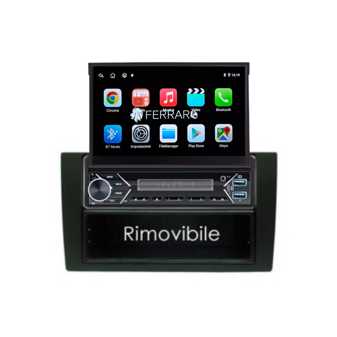 Autoradio per Audi A4 B6 7" (2000-2009)Android, Motorizzato, Bluetooth, CarPlay, Android Auto, 2/32GB Ram