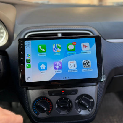 Autoradio per Fiat Grande Punto 1Din 9" (2005-2009) Android, Bluetooth, Estraibile, CarPlay, Android Auto, 2/4GB Ram
